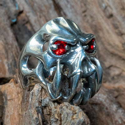 Monster Ring 925 sterling silver & cubic zirconia