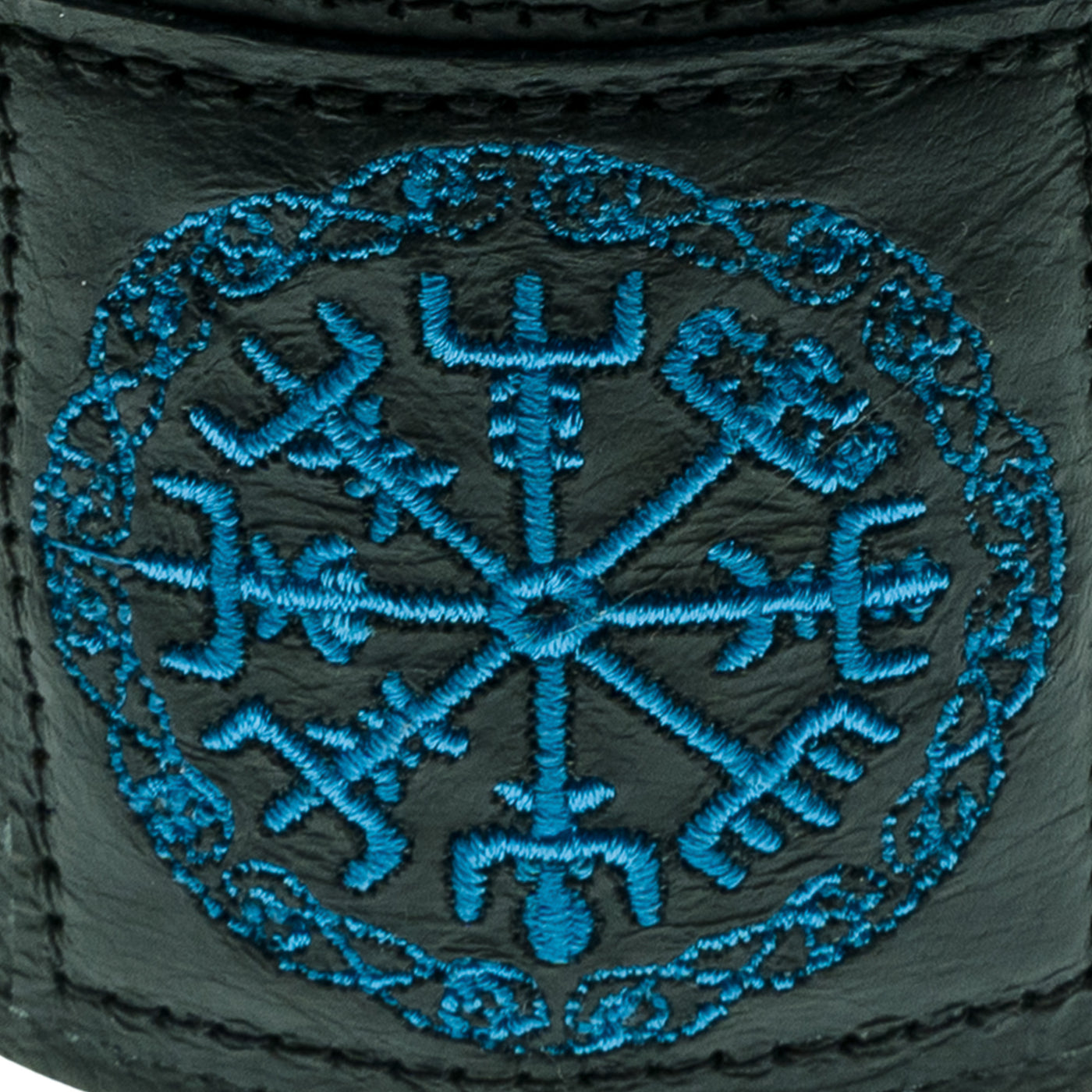 Nordic Compass (Vegvisir)~ Leather Wristband