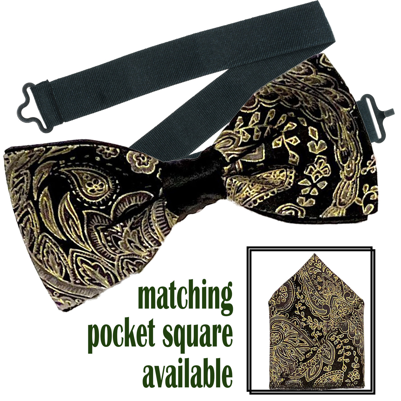 Paisley Bow Tie & Pocket Square