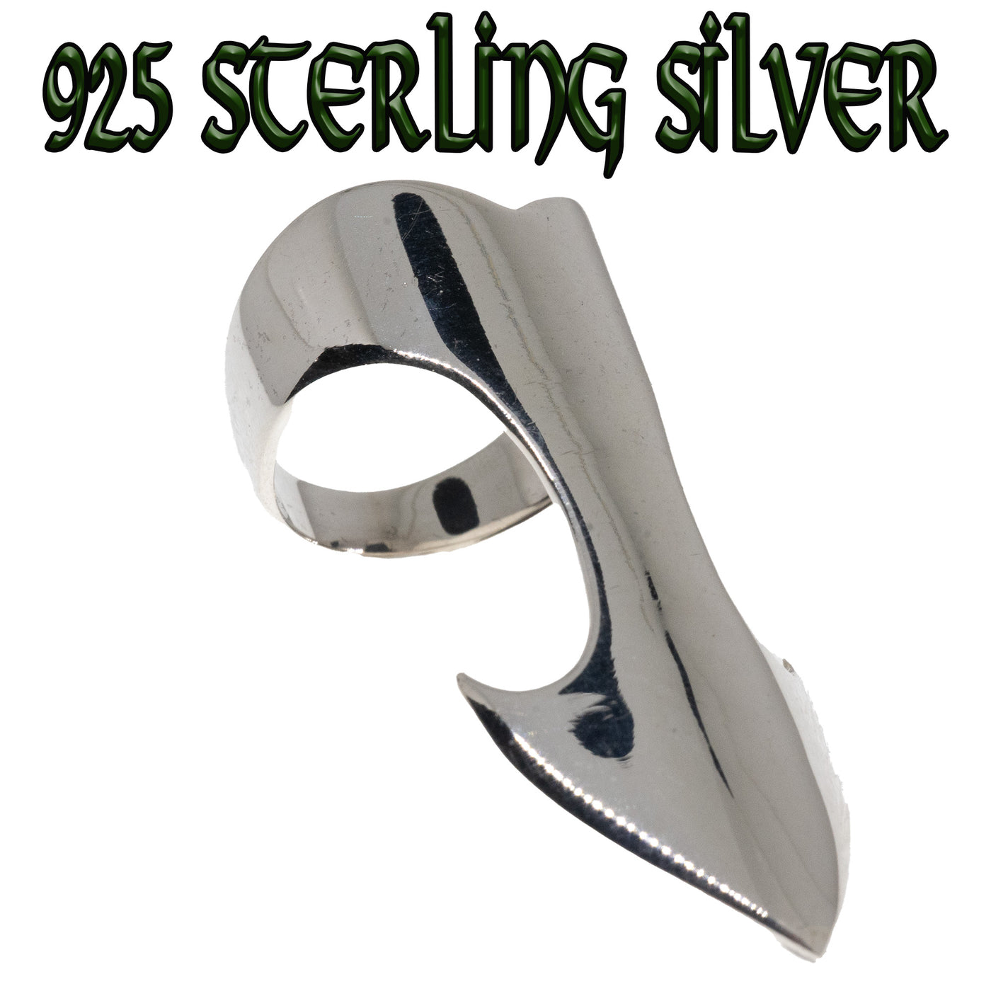 Arrowhead Armour Ring ~ 925 Sterling Silver