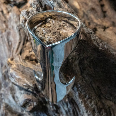Arrowhead Armour Ring ~ 925 Sterling Silver