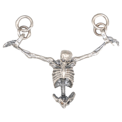 Skeleton Prisoner Pendant .925 Solid Sterling Silver