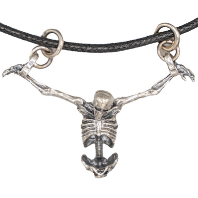 Skeleton Prisoner Pendant .925 Solid Sterling Silver