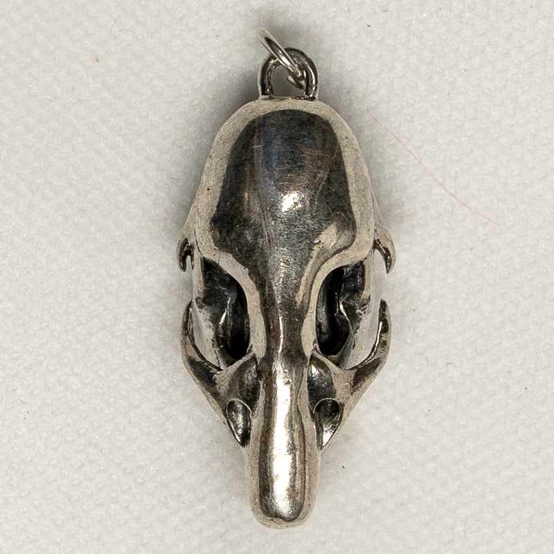 Rat Skull Pendant 925 solid sterling silver