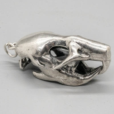 Rat Skull Pendant 925 solid sterling silver