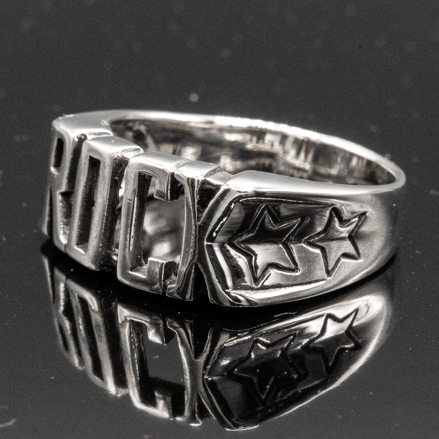 Rock Ring 925 sterling silver