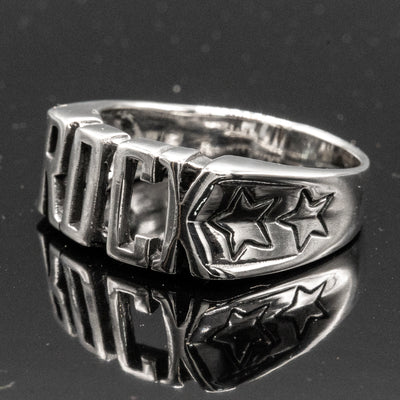 Rock Ring 925 sterling silver