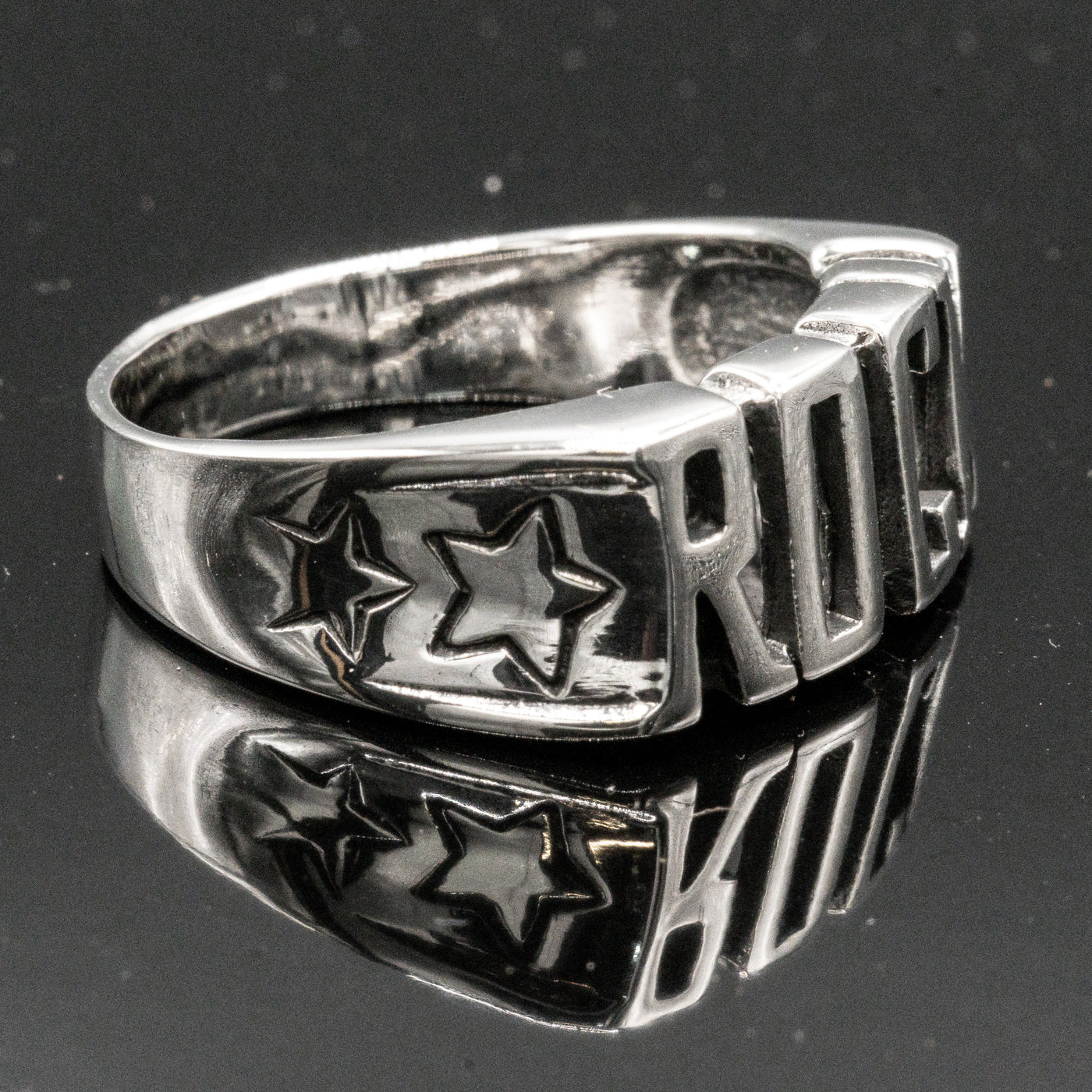 Rock Ring 925 sterling silver