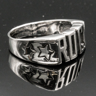 Rock Ring 925 sterling silver