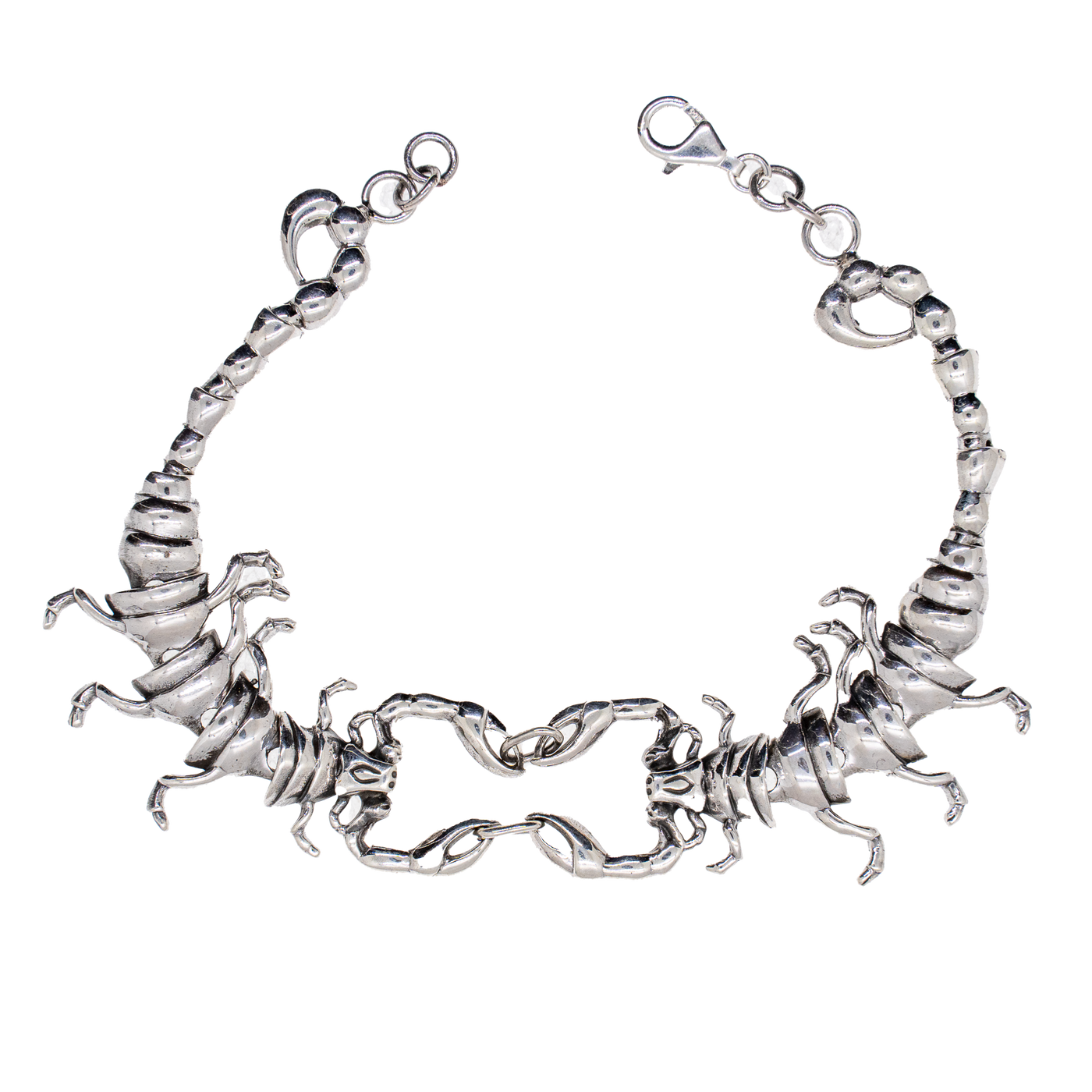 Double Scorpion Bracelet - .925 sterling silver