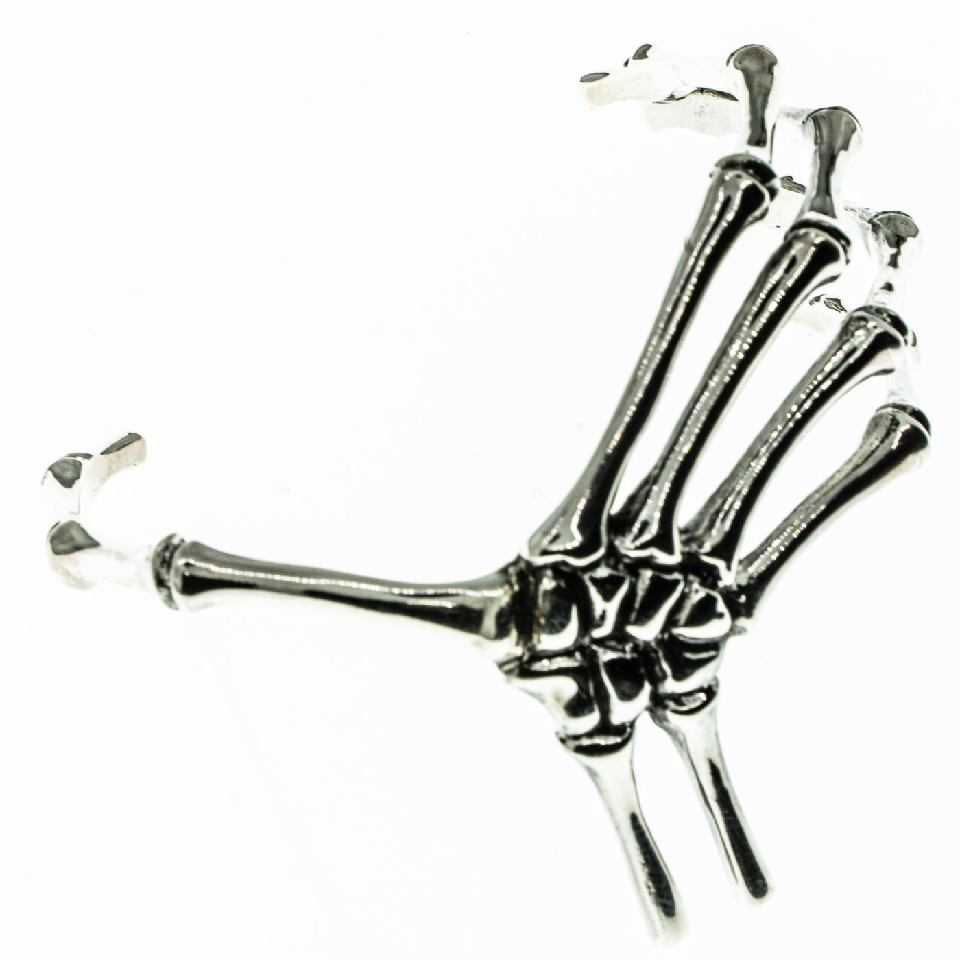 Skeleton Hand Bangle - .925 sterling silver