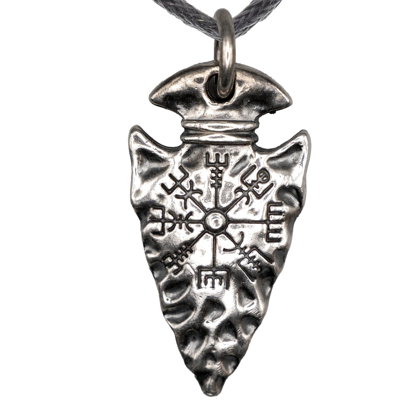 Nordic Compass Spear Head Pendant 925 sterling silver