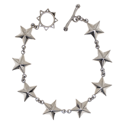 5 Pointed Star Bracelet .925 sterling silver