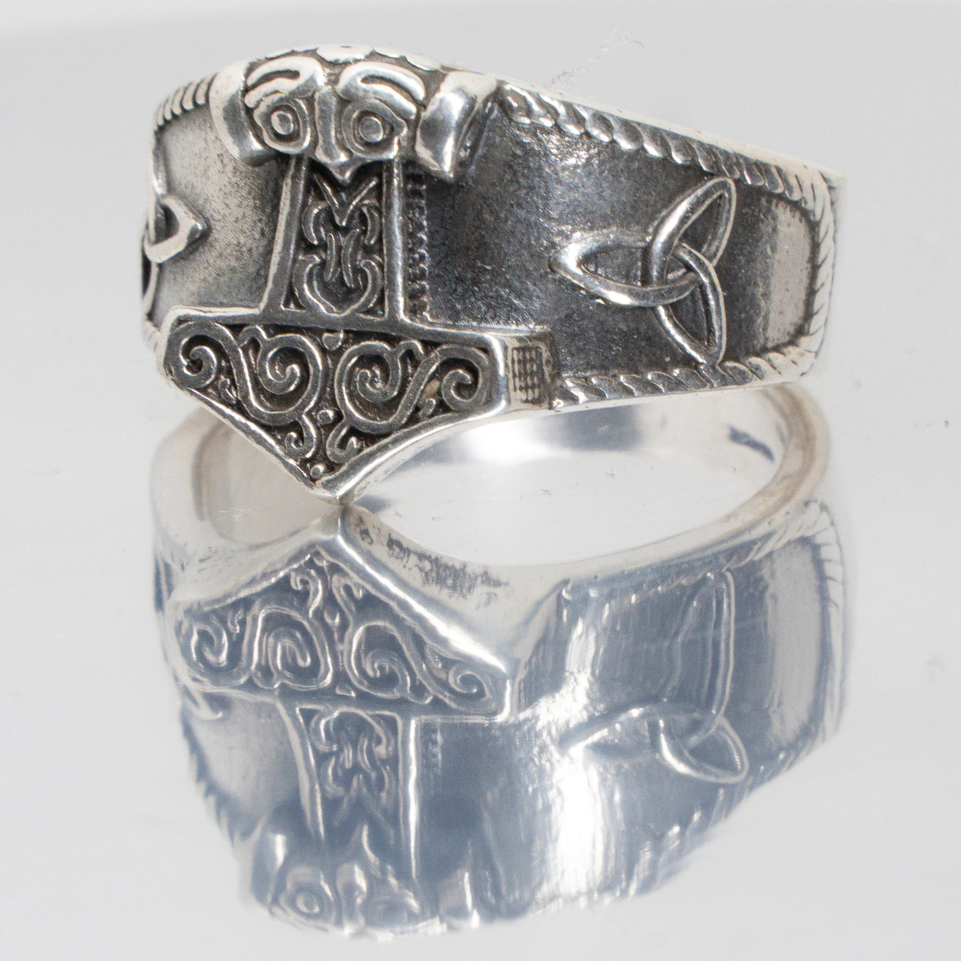 Thors Hammer Ring ~ 925 Sterling Silver