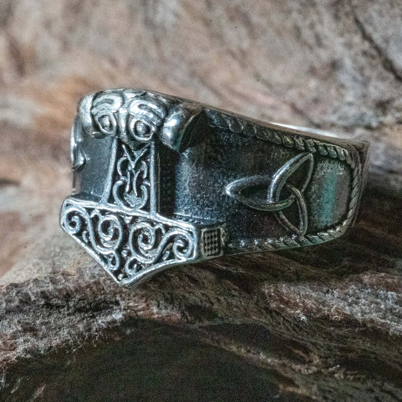 Thors Hammer Ring ~ 925 Sterling Silver