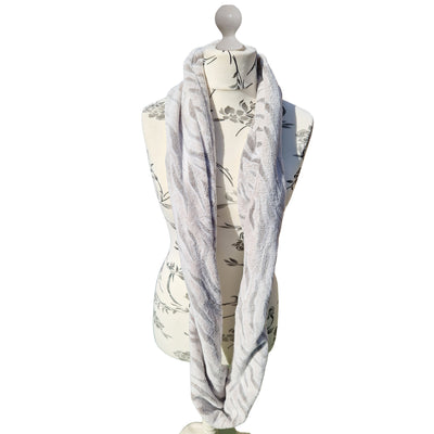 Snow Tiger Fleece Twisted Infinity Scarf - 3 colours to choose from