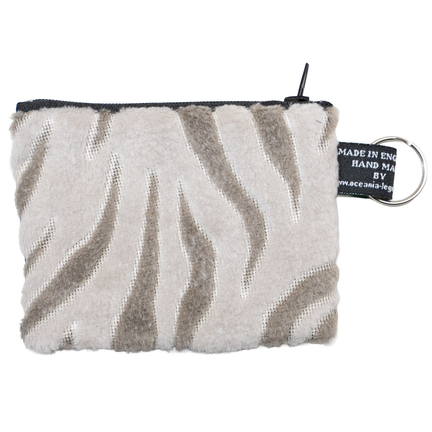 Snow Tiger Fleece Coin & Card Purse