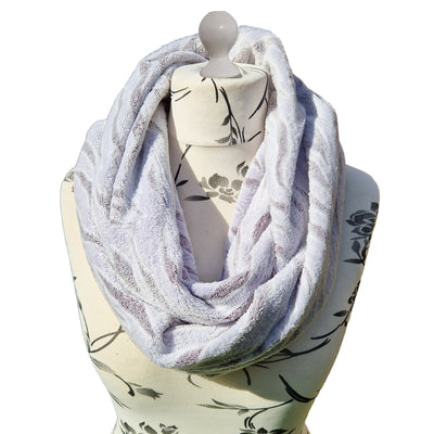 Snow Tiger Fleece Twisted Infinity Scarf - 3 colours to choose from