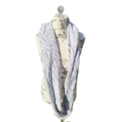 Snow Tiger Fleece Twisted Infinity Scarf - 3 colours to choose from