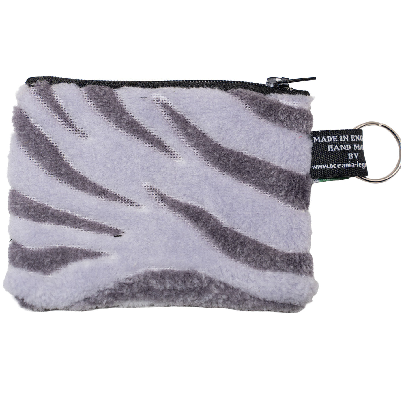 Snow Tiger Fleece Coin & Card Purse