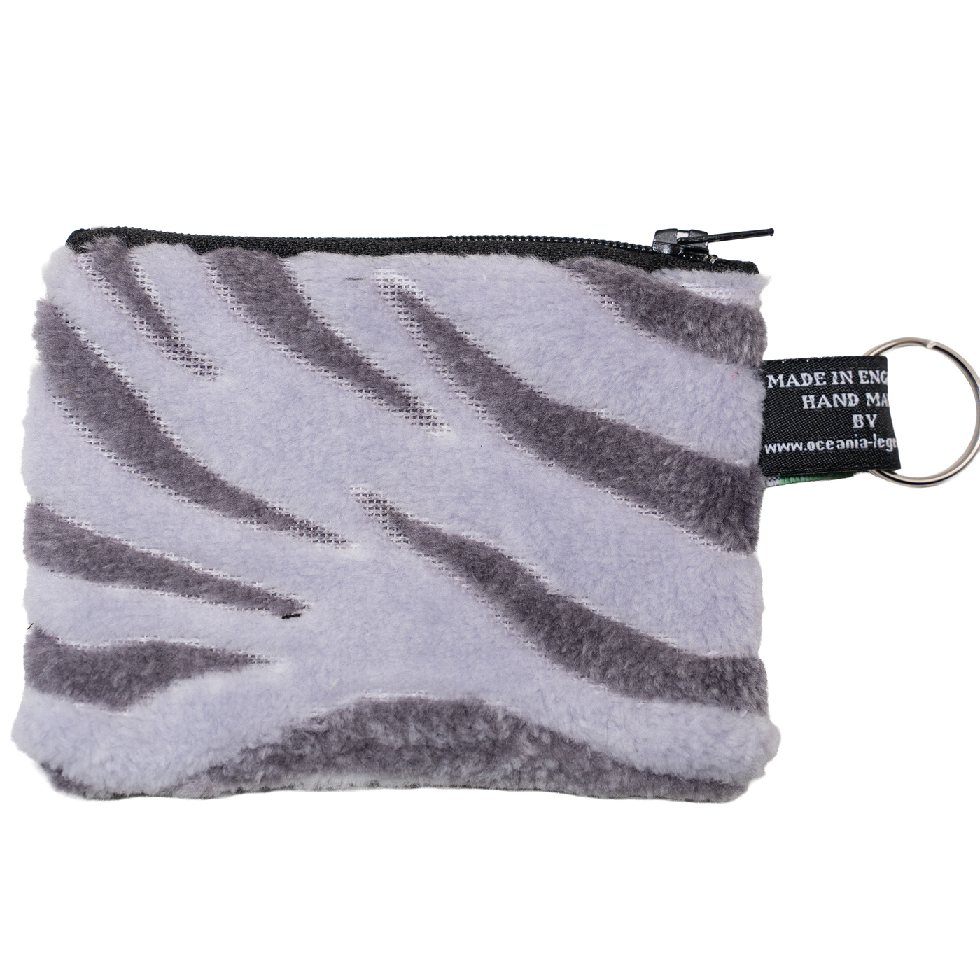 Snow Tiger Fleece Coin & Card Purse