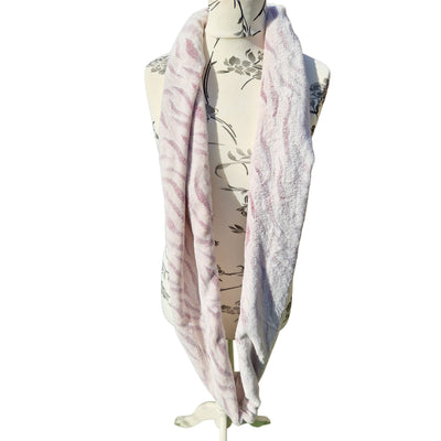 Snow Tiger Fleece Twisted Infinity Scarf - 3 colours to choose from