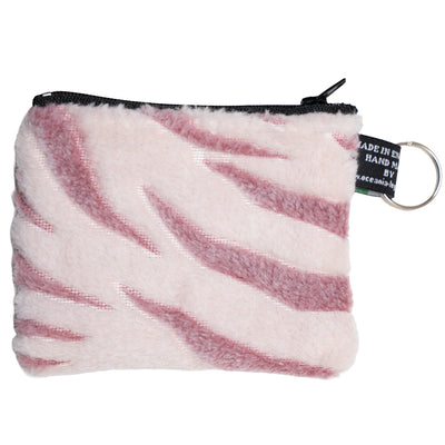 Snow Tiger Fleece Coin & Card Purse