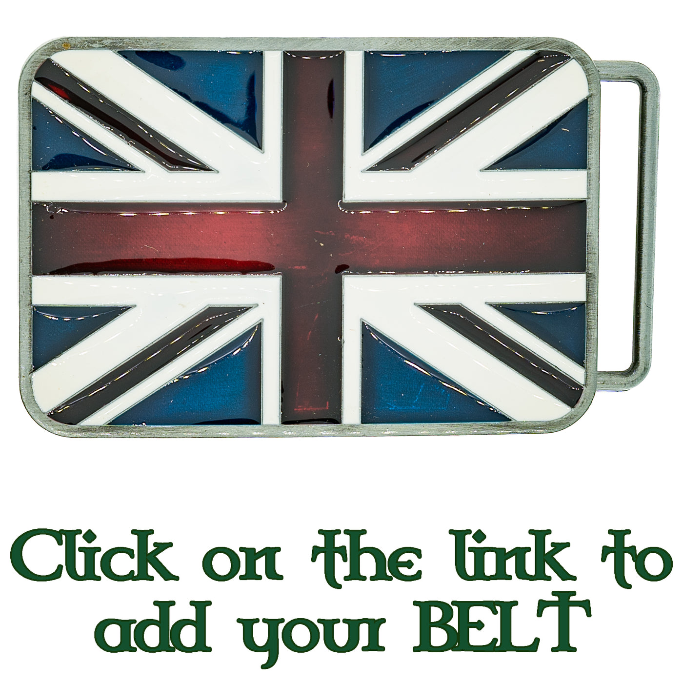 Union Jack Belt Buckle