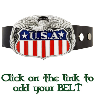 USA Eagle Stars & Stripes Belt Buckle