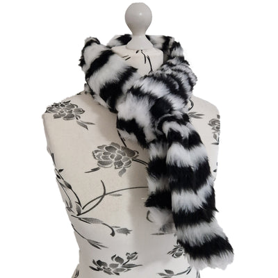 Animal Faux Fur Thick Fluffy Scarf - various designs