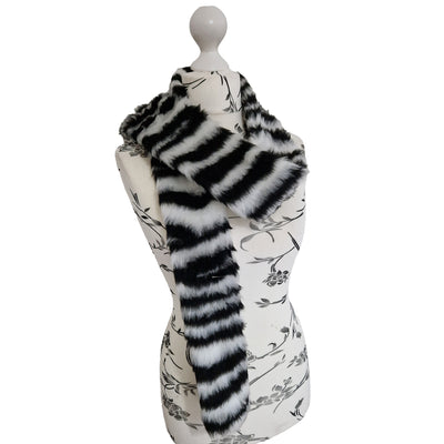 Animal Faux Fur Thick Fluffy Scarf - various designs