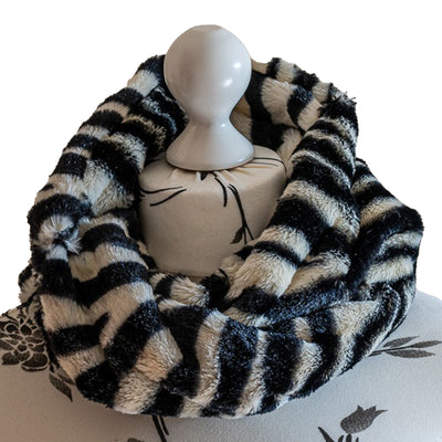 Faux Fur, Velboa & Fleece Warm Winter Snoods - 16 designs to choose from