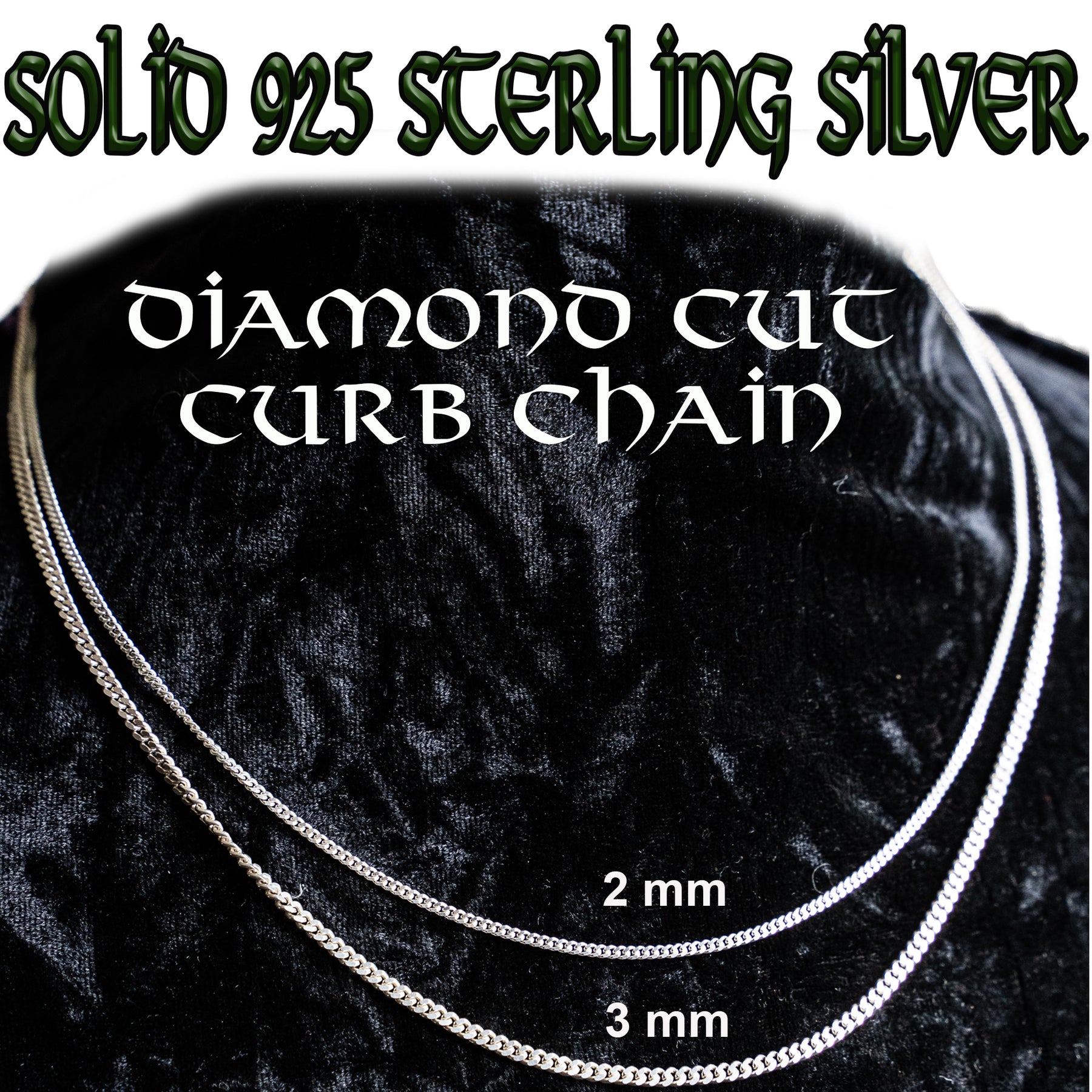 925 Sterling Silver Belcher Curb Snake Chain various lengths – oceania ...