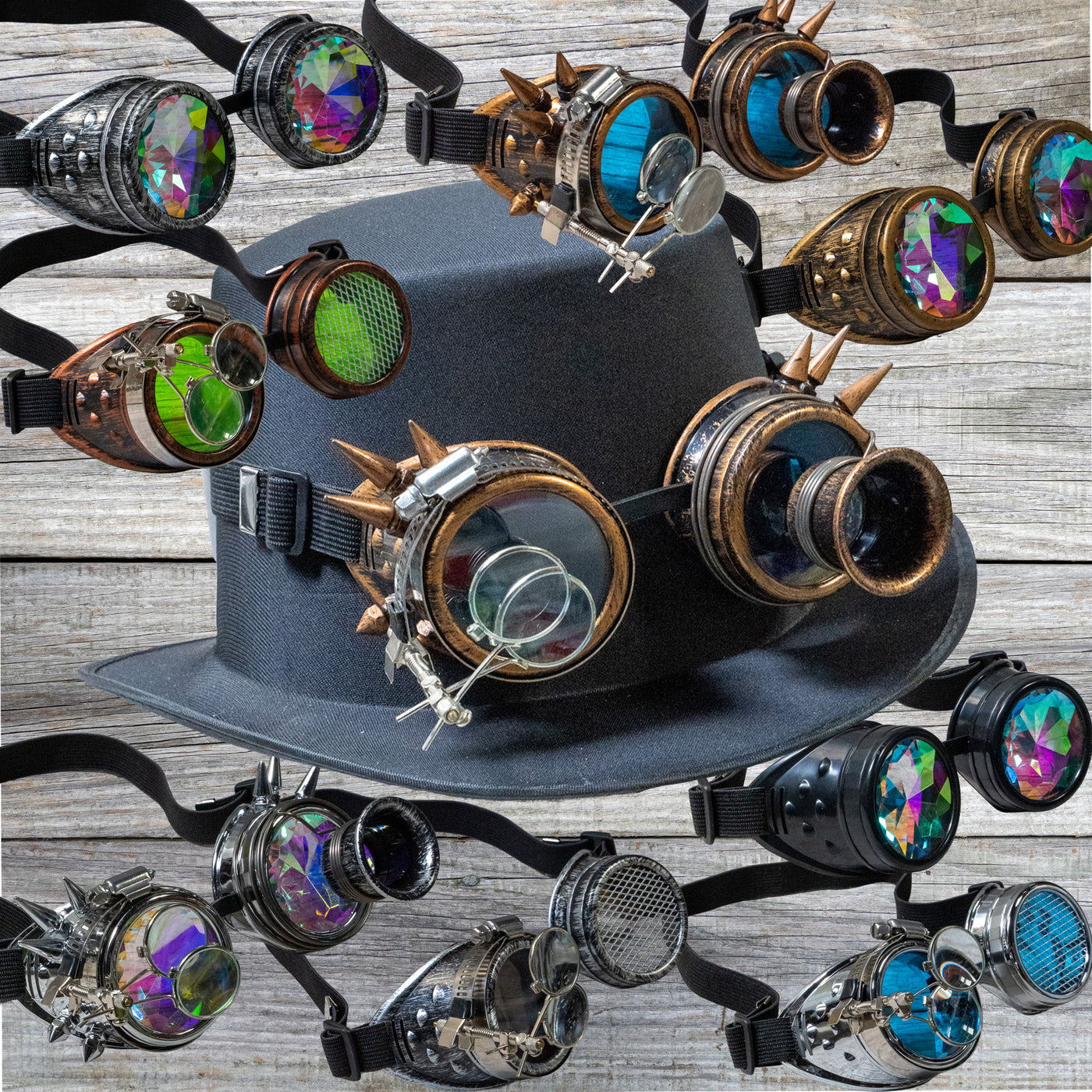 Steampunk Top Hats & Goggles
