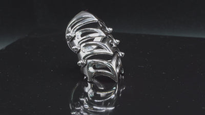 Articulated Armour Ring - .925 sterling silver