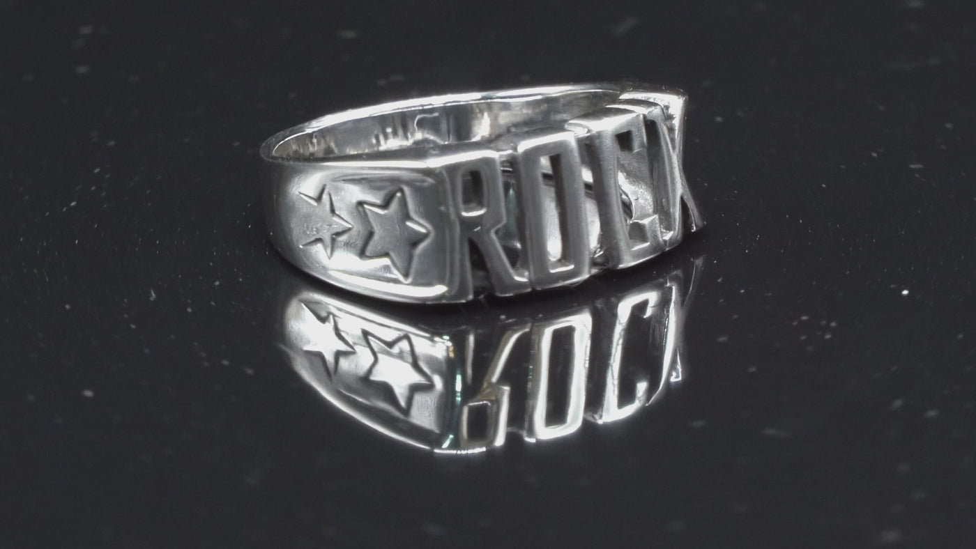 Rock Ring 925 sterling silver