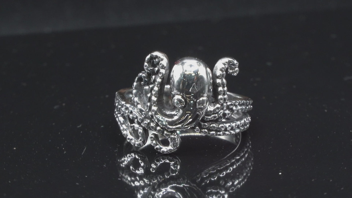 Kraken Ring 925 sterling silver