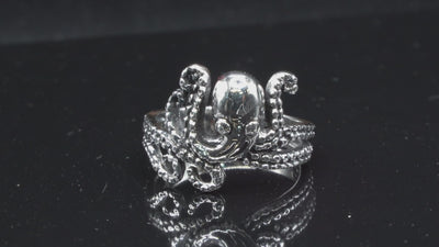 Kraken Ring 925 sterling silver