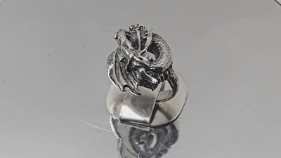 Dragon Ring ~ 925 Sterling Silver (Size guide in Description)