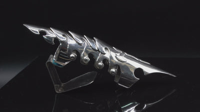 Articulated Armour Ring - .925 sterling silver