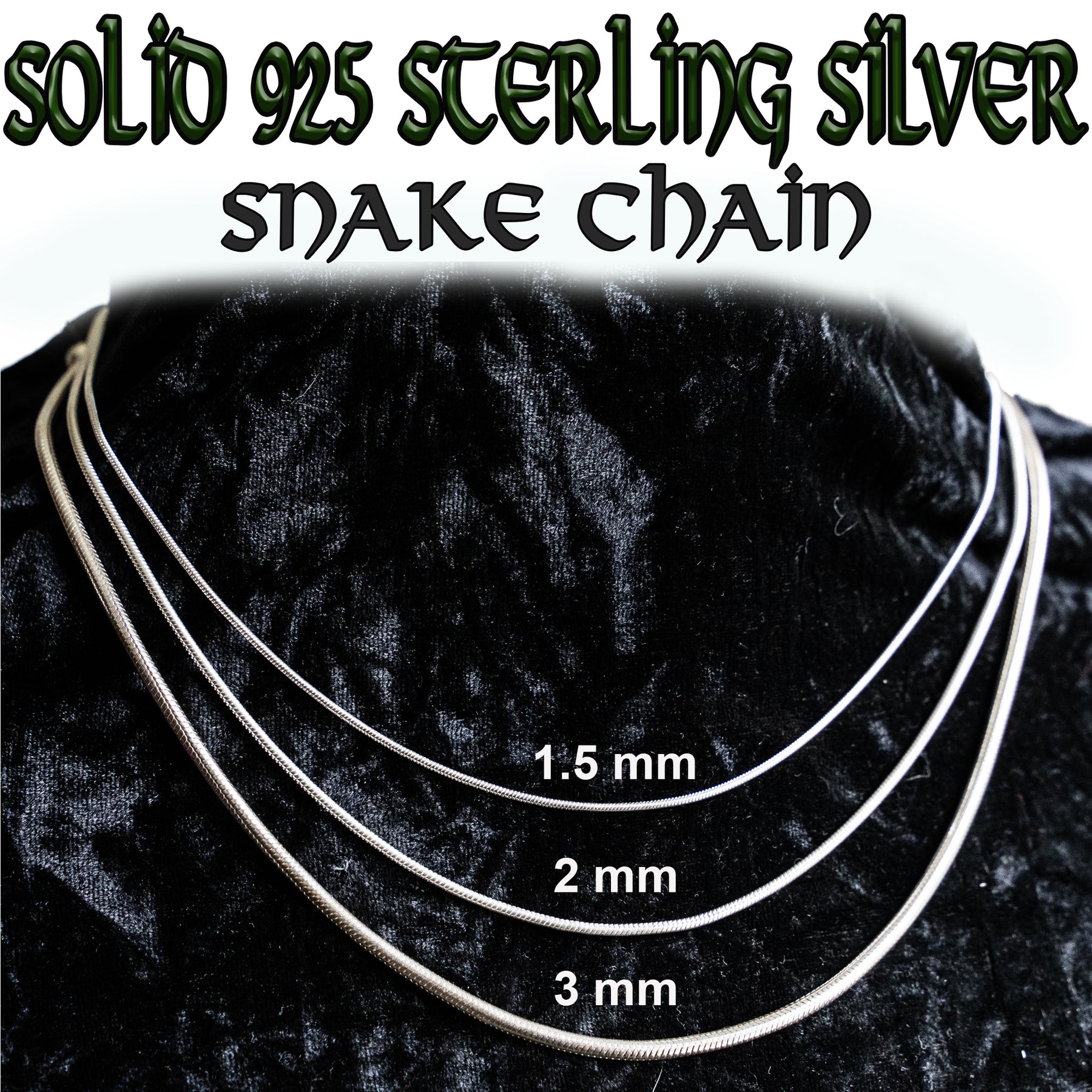 Snake Chain Names 925 Sterling Silver Belcher Curb Snake Chain various lengths – oceania ...