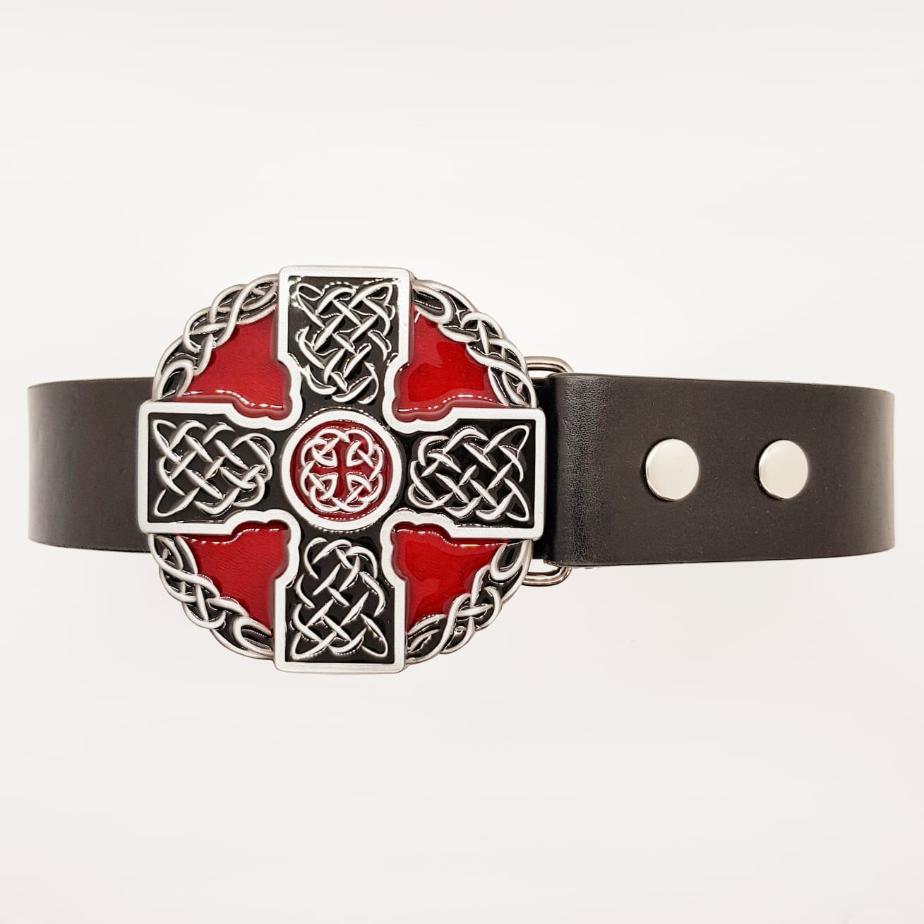 Celtic Cross & Knotwork Belt Buckle