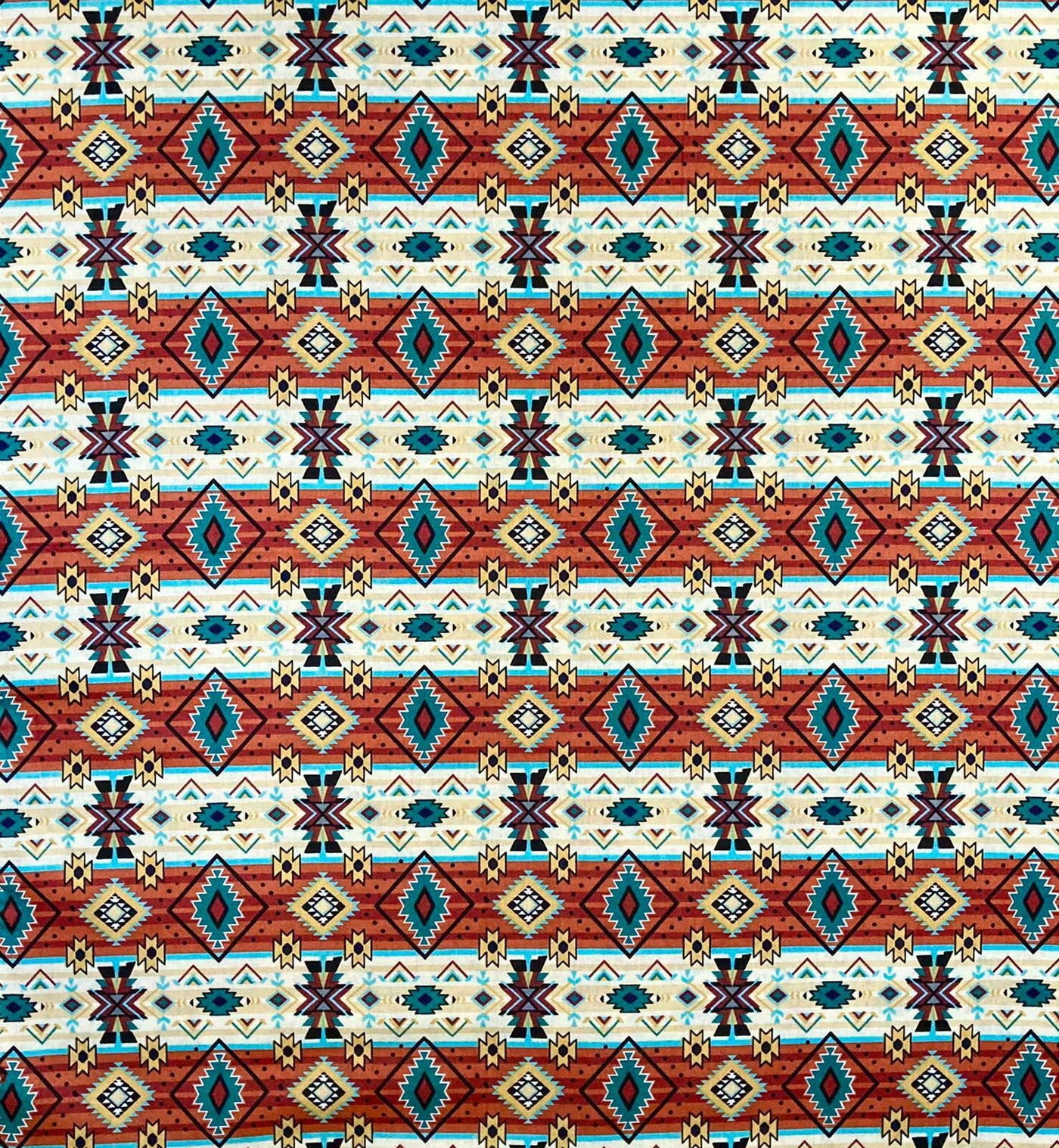 Navajo & Aztec Influenced David Textiles 100% Cotton Fabric Ideal for Masks