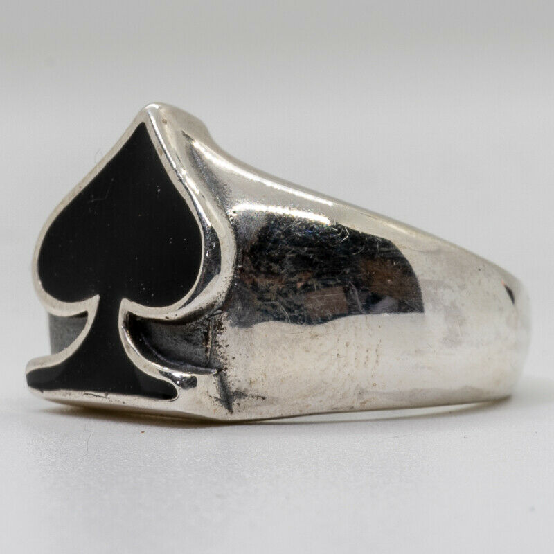 Ace of Spades Ring - .925 sterling silver