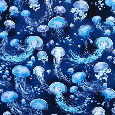 Jellyfish Ocean Marine Cushion Cover Case fits 18" x 18" Timeless 100% Cotton
