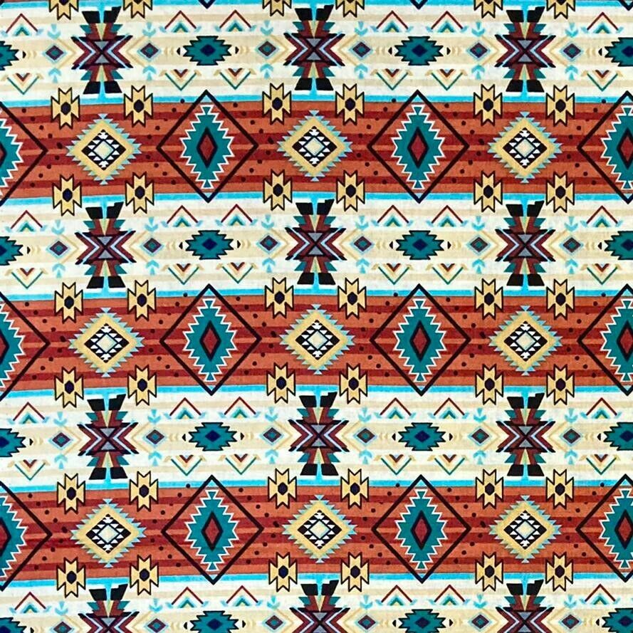 Navajo & Aztec Influenced  David Textiles Cotton Fabric for Making Face Masks