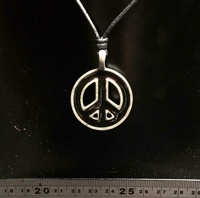 CND Symbol Peace Adjustable Pendant - Enamel Pewter