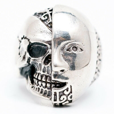 Android Robot Skull Ring - .925 sterling silver