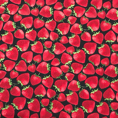 Strawberry Fields Strawberries Bandana Headband Chemo head wear Biker Gothic