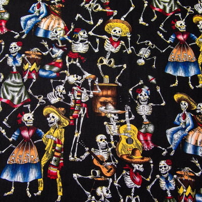 Day of the Dead Bandana Head scarf band Biker Gothic skeleton musical Muertos